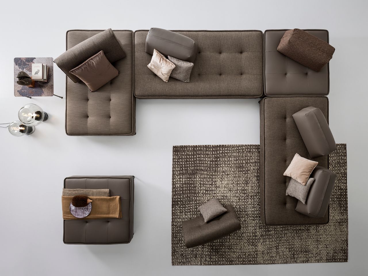 Секционный диван из ткани AERRE ITALIA Deneris Free ARCH-00020115 - Вид №3