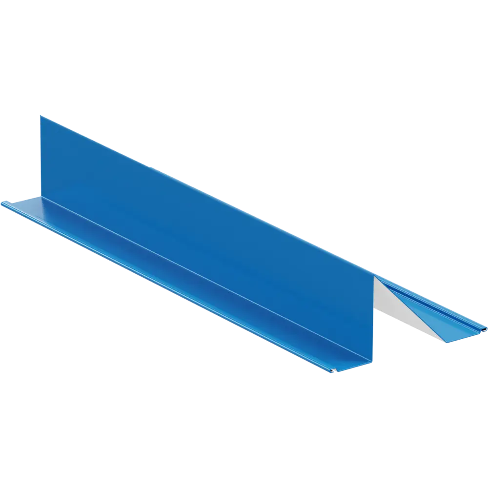 Снегозадержатель для металлической кровли планка 80x115x2000 мм 0.4 мм RAL 5005 синий ВЕГА STLM-2194985