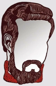 Moustache Настенное зеркало  Pm004