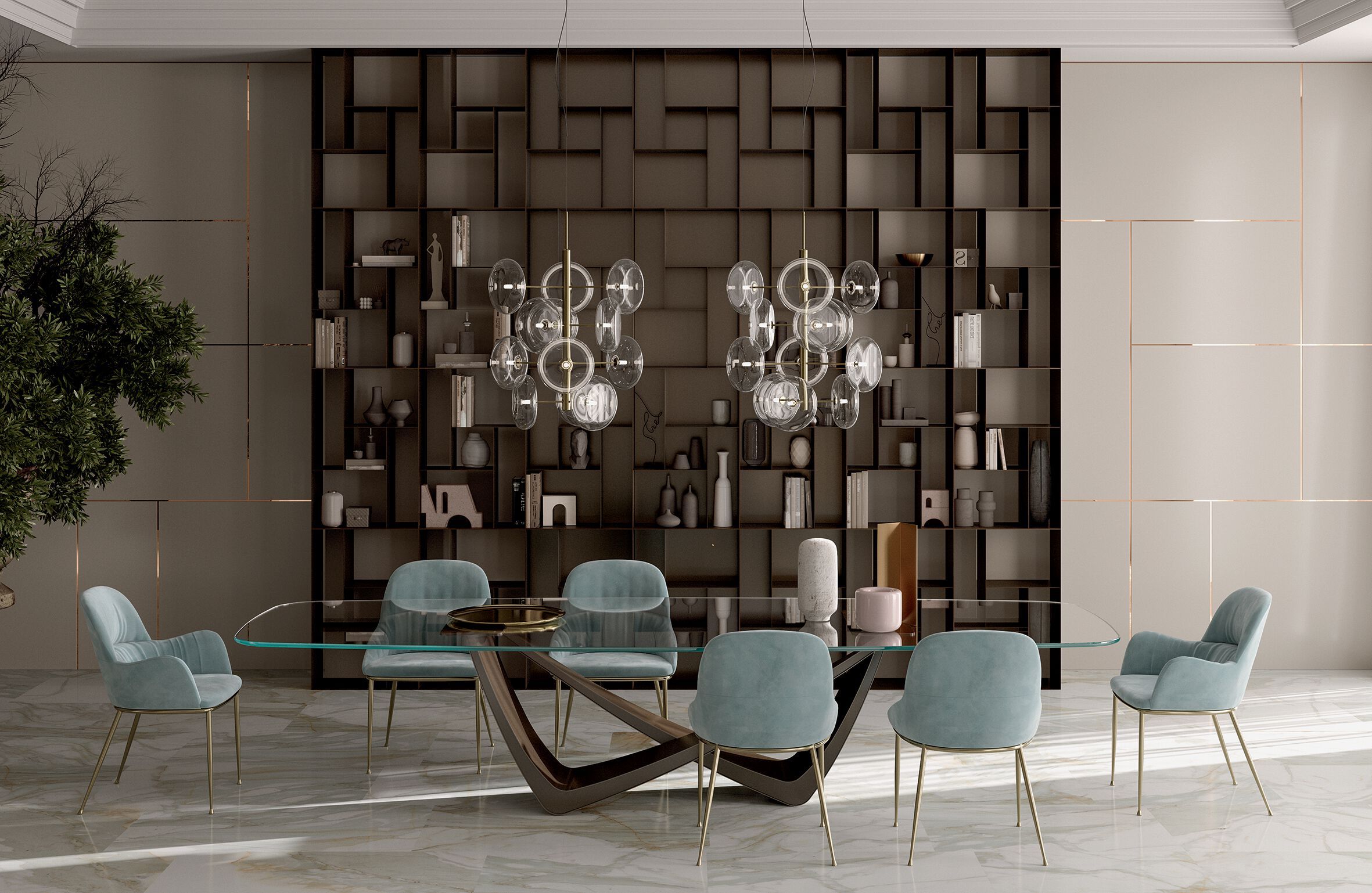 Бочковый стол со стальным основанием и столешницей из Супермармо Bontempi Casa Bach ARCH-00142222 - Вид №4