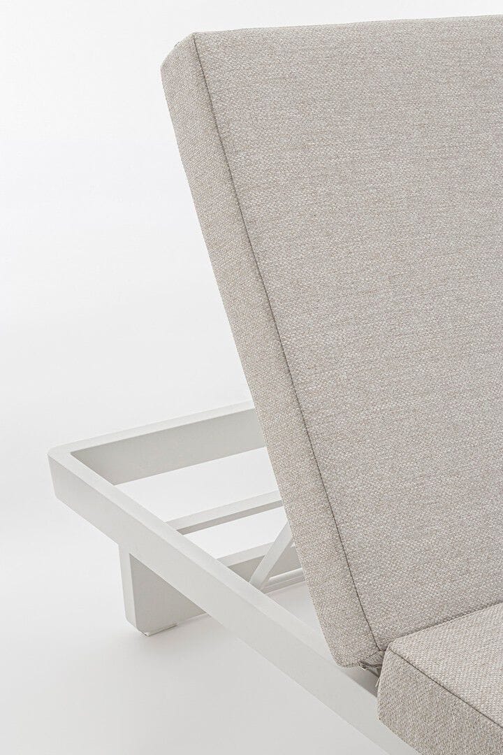 Двуспальная Садовая кровать с откидной спинкой из ткани BIZZOTTO Infinity ARCH-00146057 - Вид №7