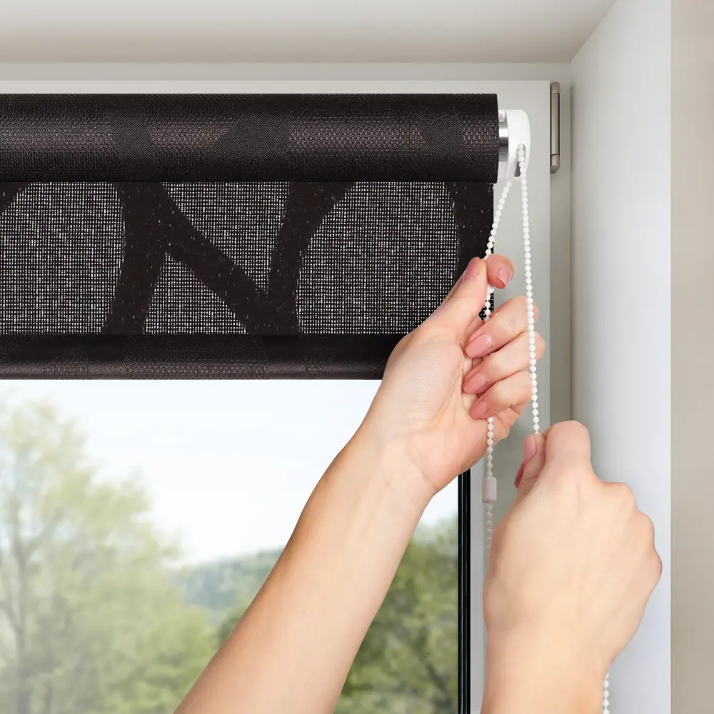 Штора рулонная Bella 70x160 см чёрная PRAKTO STLM-2007831 - Вид №2