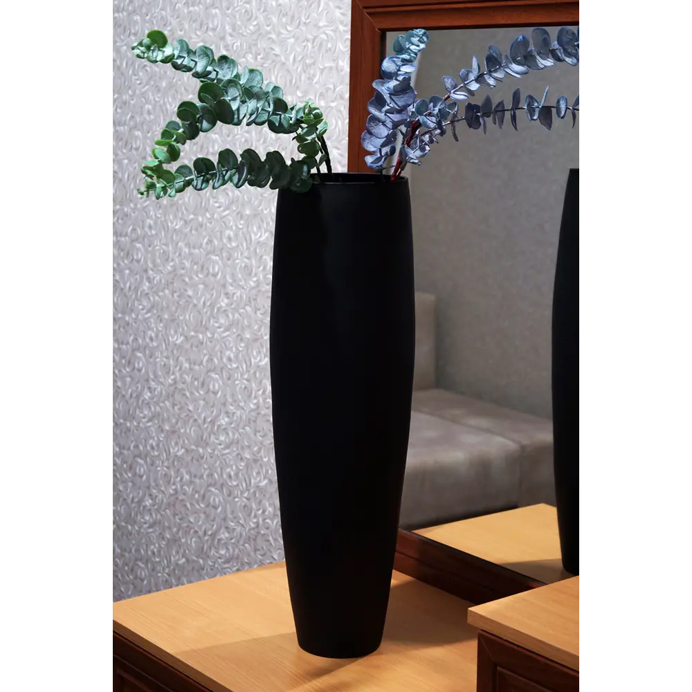 Ваза Пять вечеров стекло цвет черный матовый 50 см EVIS STLM-2142583 - Вид №2