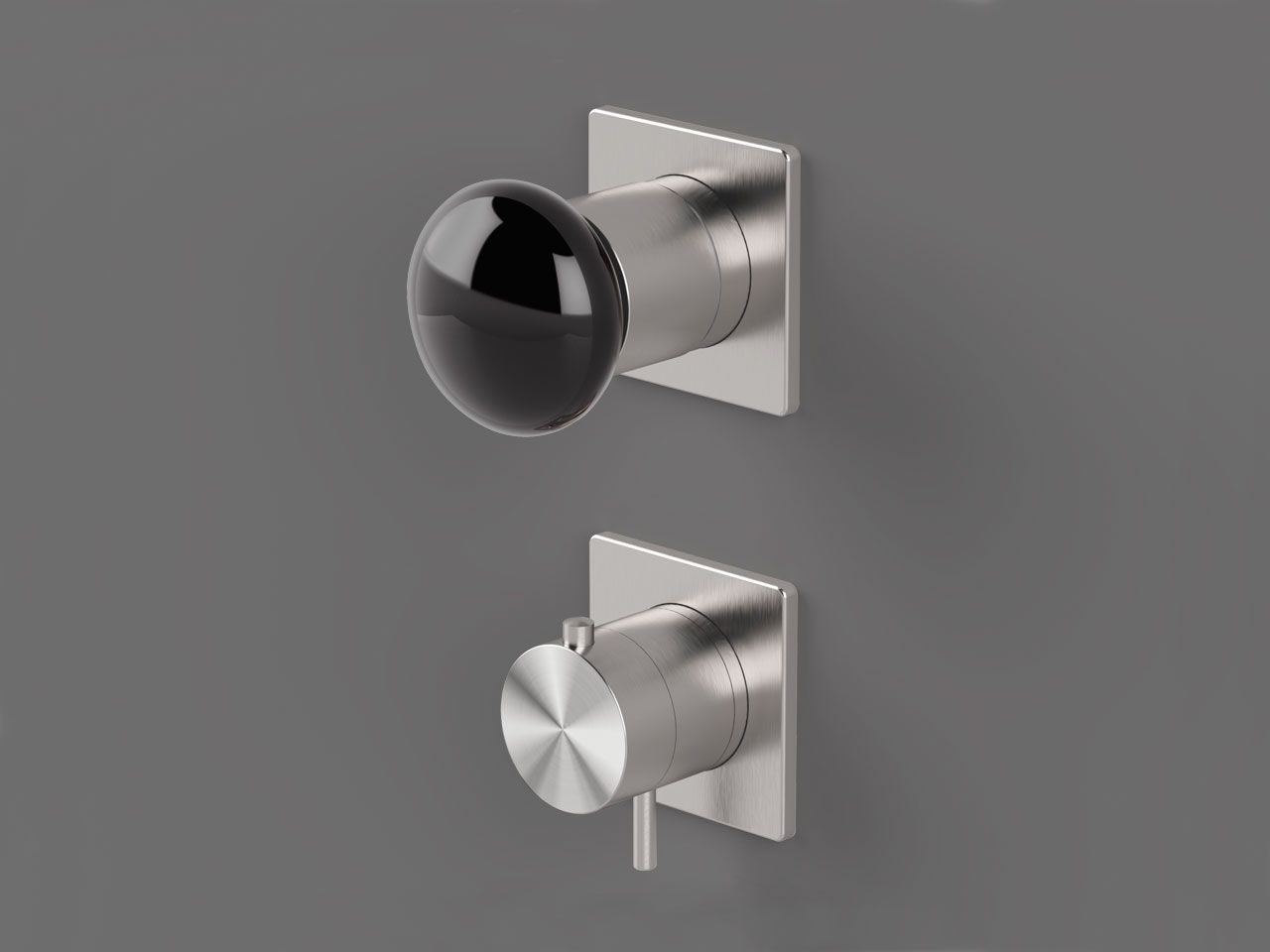 Термостатический смеситель для душа с 2 отверстиями и переключателем Radomonte Mirò ARCH-00094640