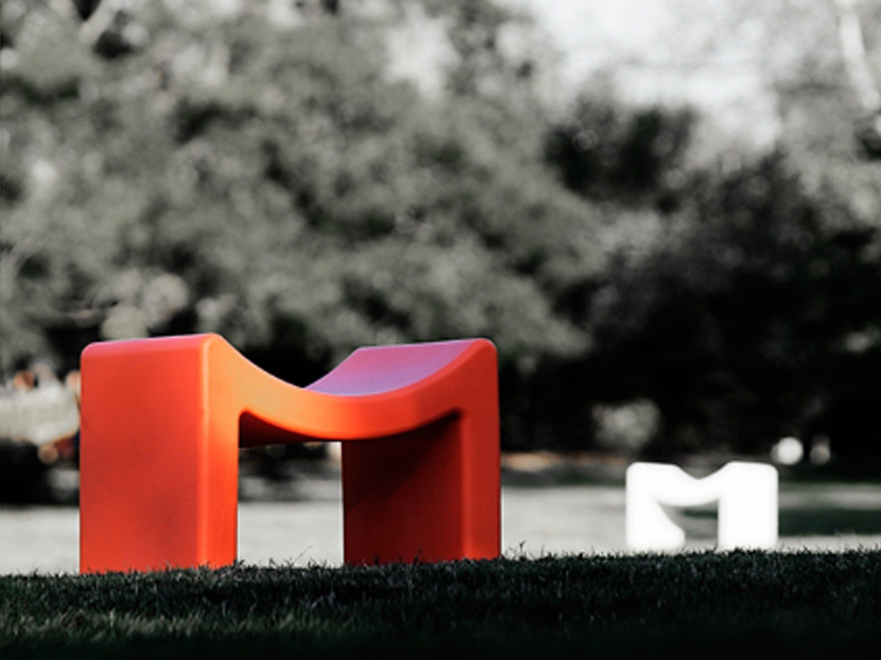 Низкий стул из полиэтилена Marzais Créations ARCH-00026757 - Вид №3