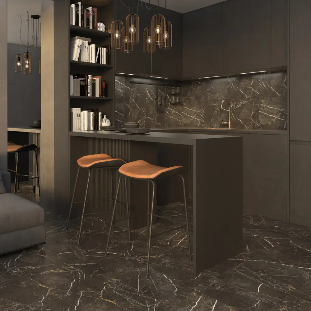 Керамогранит Шахтинская Плитка Корфу 40x40 см 1.6 м² цвет коричневый STLM-2204189