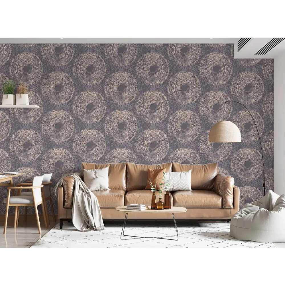 Обои флизелиновые Wallsecret Maya фиолетовые 1.06 м 8901-29 STLM-2194638 - Вид №4