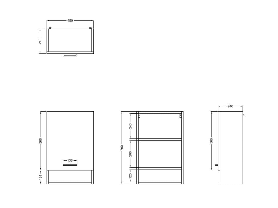 Подвесной шкаф для белья из ДСП с распашными дверцами COLAVENE Complementi Lavanderia ARCH-00082473 - Вид №2