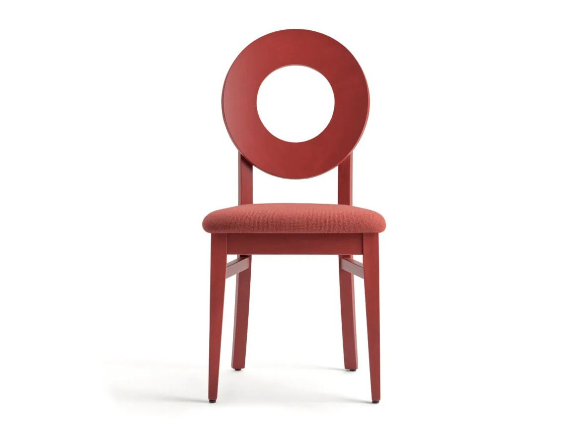 Кресло-медальон из бука с мягким сиденьем Palma ARCH-00029729