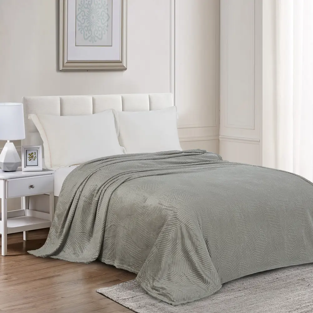 Плед Berta 150x200 см жаккард цвет гранит СТОЛИЦА ТЕКСТИЛЯ STLM-2081635 - Вид №4