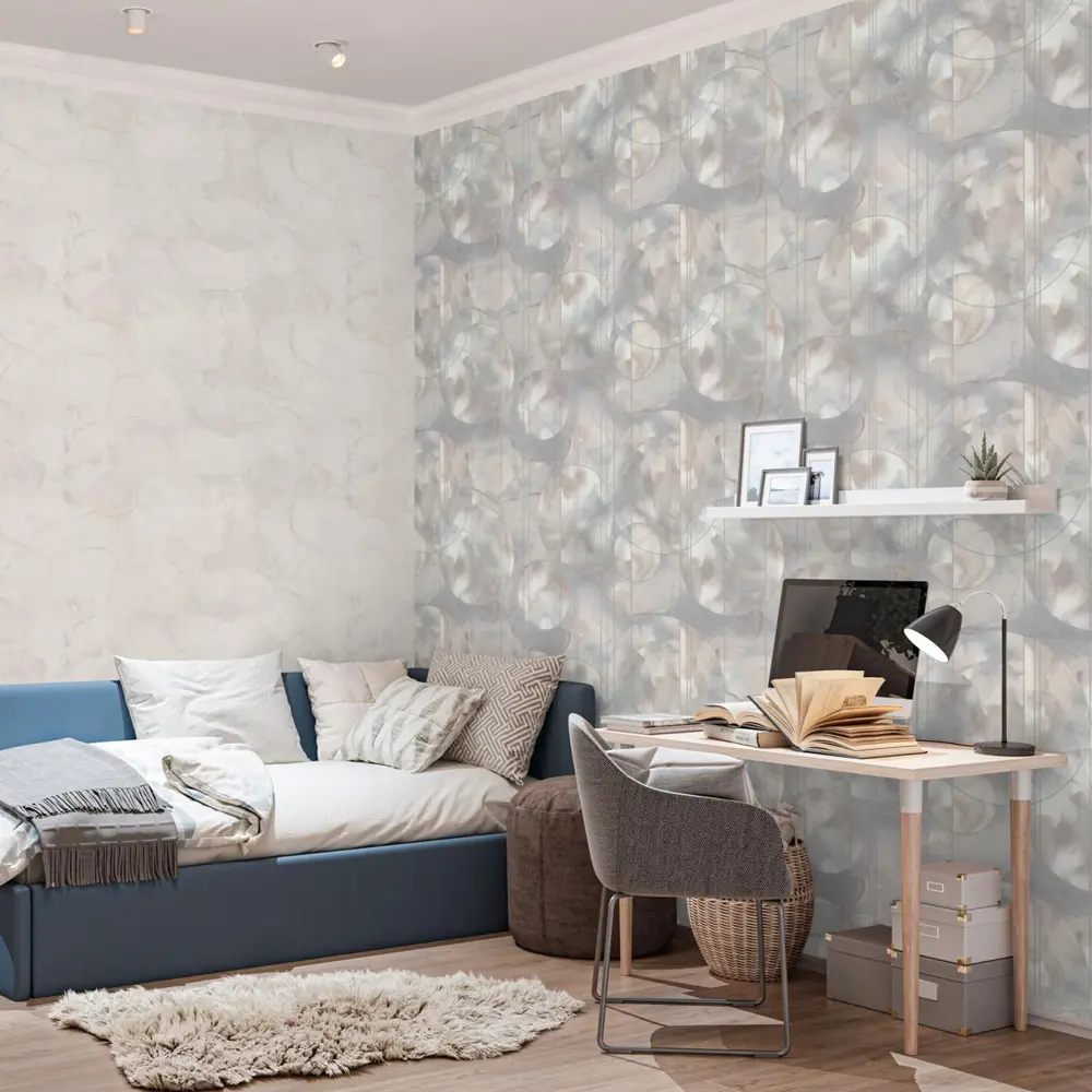 Обои Palitra Family Euphoria - бежевые флизелиновые для стильного интерьера 89390457 STLM-1386310 - Вид №4