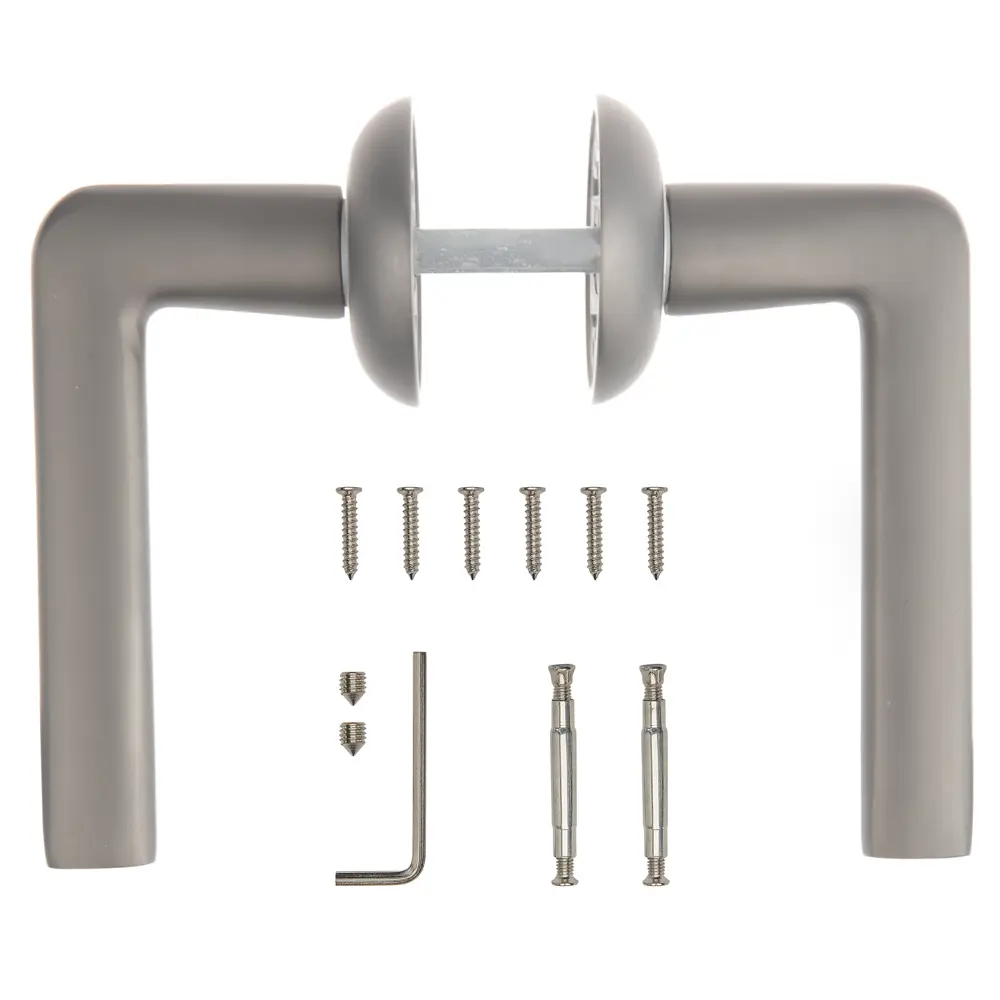 Дверные ручки Armex H-14083-А-GRF без запирания цвет графит STLM-2164245 - Вид №1