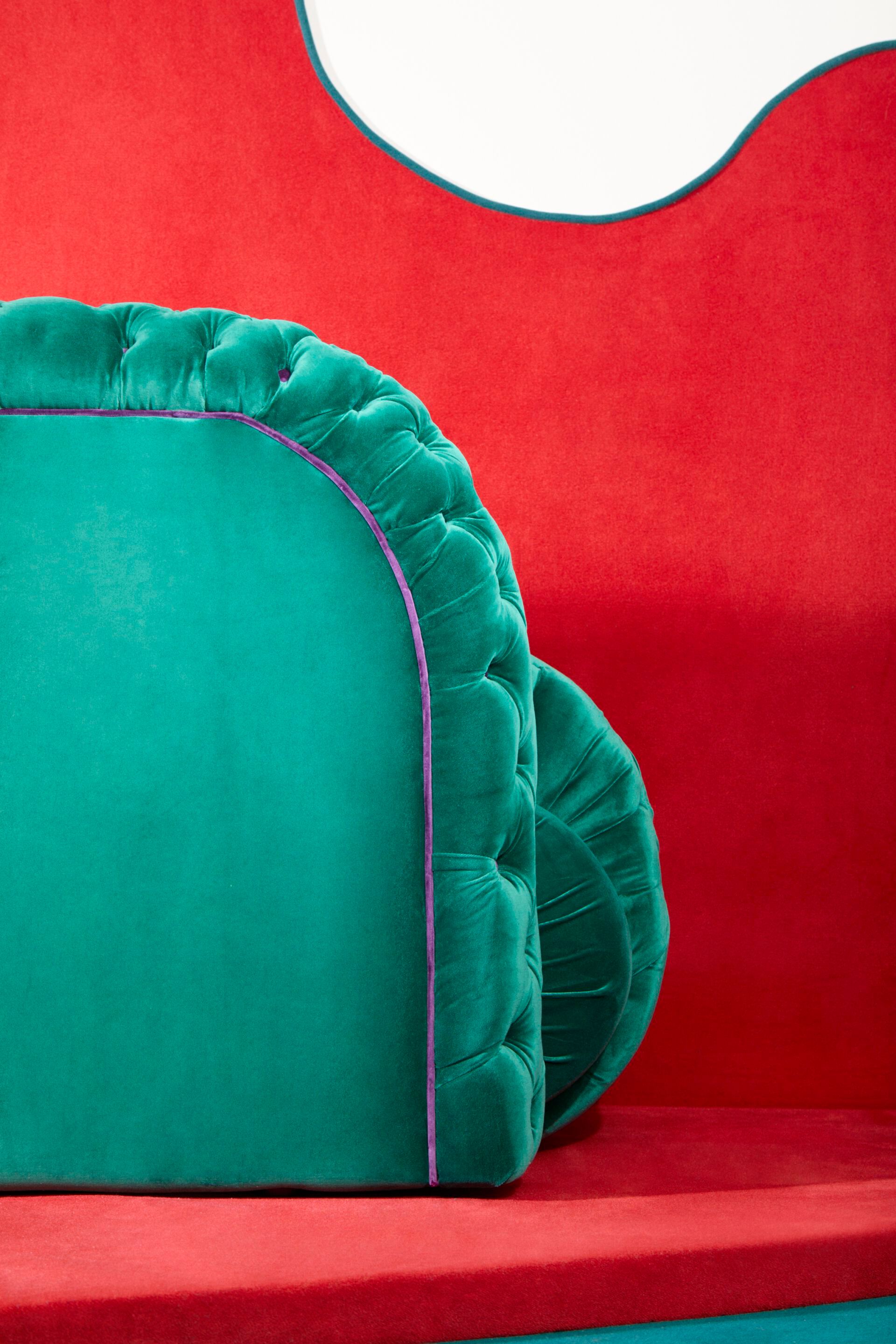 Бархатный диван capitonné Paolo Nesi MISSTAKE ARCH-00139565 - Вид №10