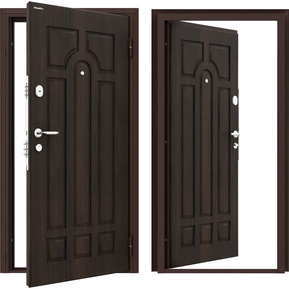 Дверь входная металлическая Премиум 98x205 см правая тик деревянный DOORHAN STLM-2102652 - Вид №1