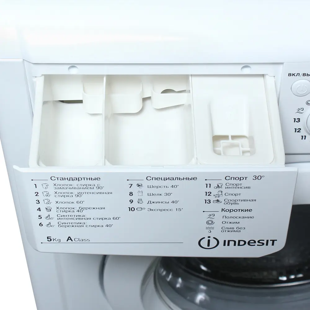 Стиральная машина отдельно стоящая INDESIT IWSC 5105 CIS 5 кг цвет белый STLM-2064485 - Вид №6