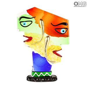 2618 ORIGINALMURANOGLASS Скульптура Ты&Я - по мотивам Пикассо - Original Murano Glass OMG 28 см