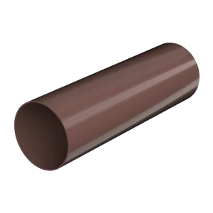 Труба водосточная 82x3000 мм цвет коричневый