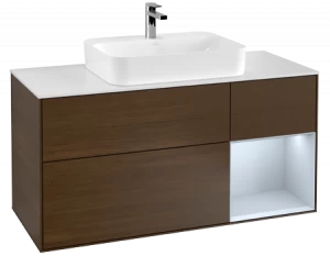 Villeroy&Boch Тумба под раковину Прямоугольная версия F421HAGN Finion Walnut Veneer