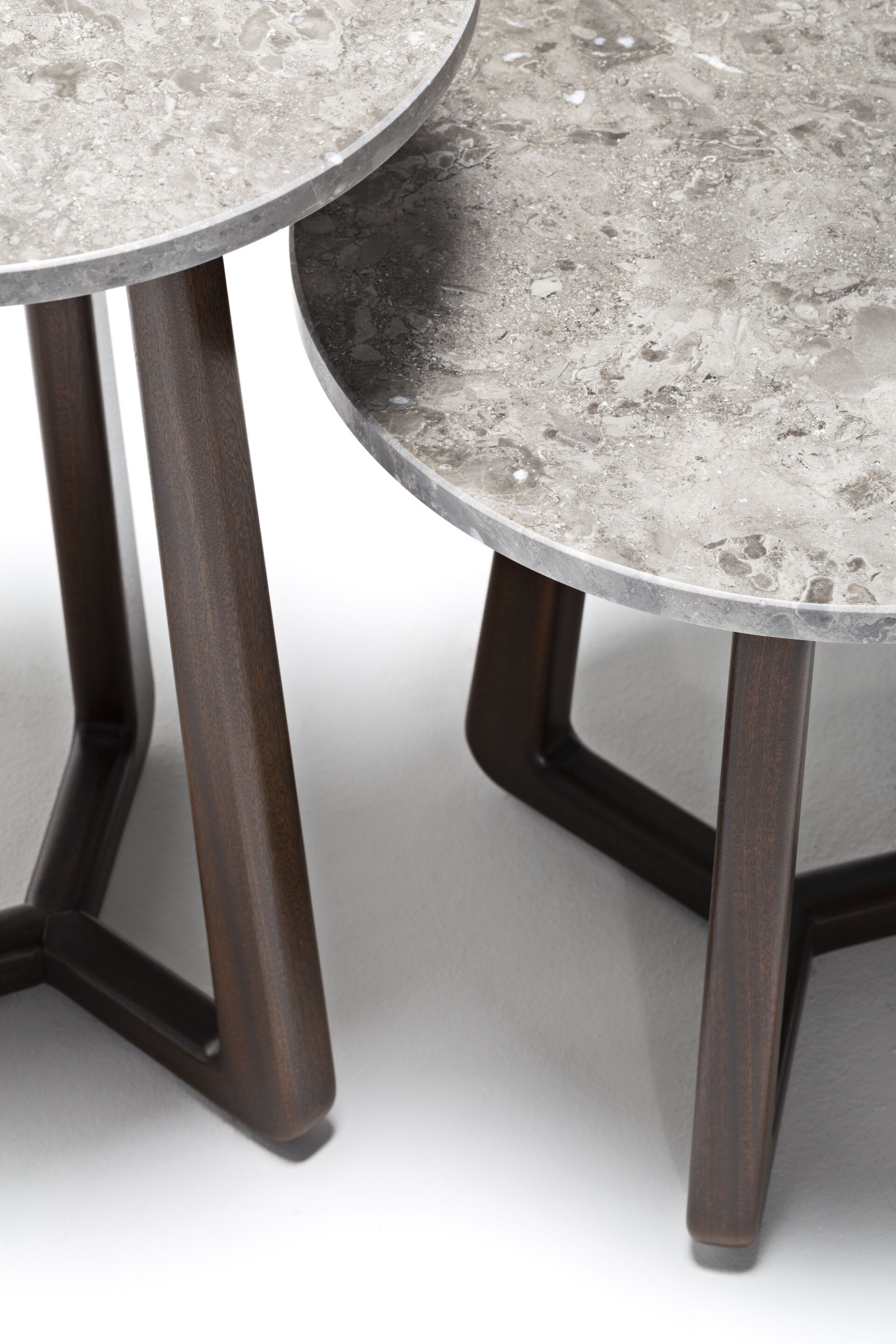 Высокий круглый журнальный столик из мрамора bardiglio Exteta Sunset ARCH-00055419 - Вид №2