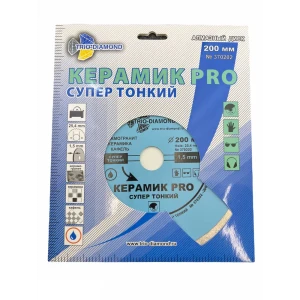 Диск алмазный Trio Diamond Керамик PRO Сплошной 200x25x1.7мм