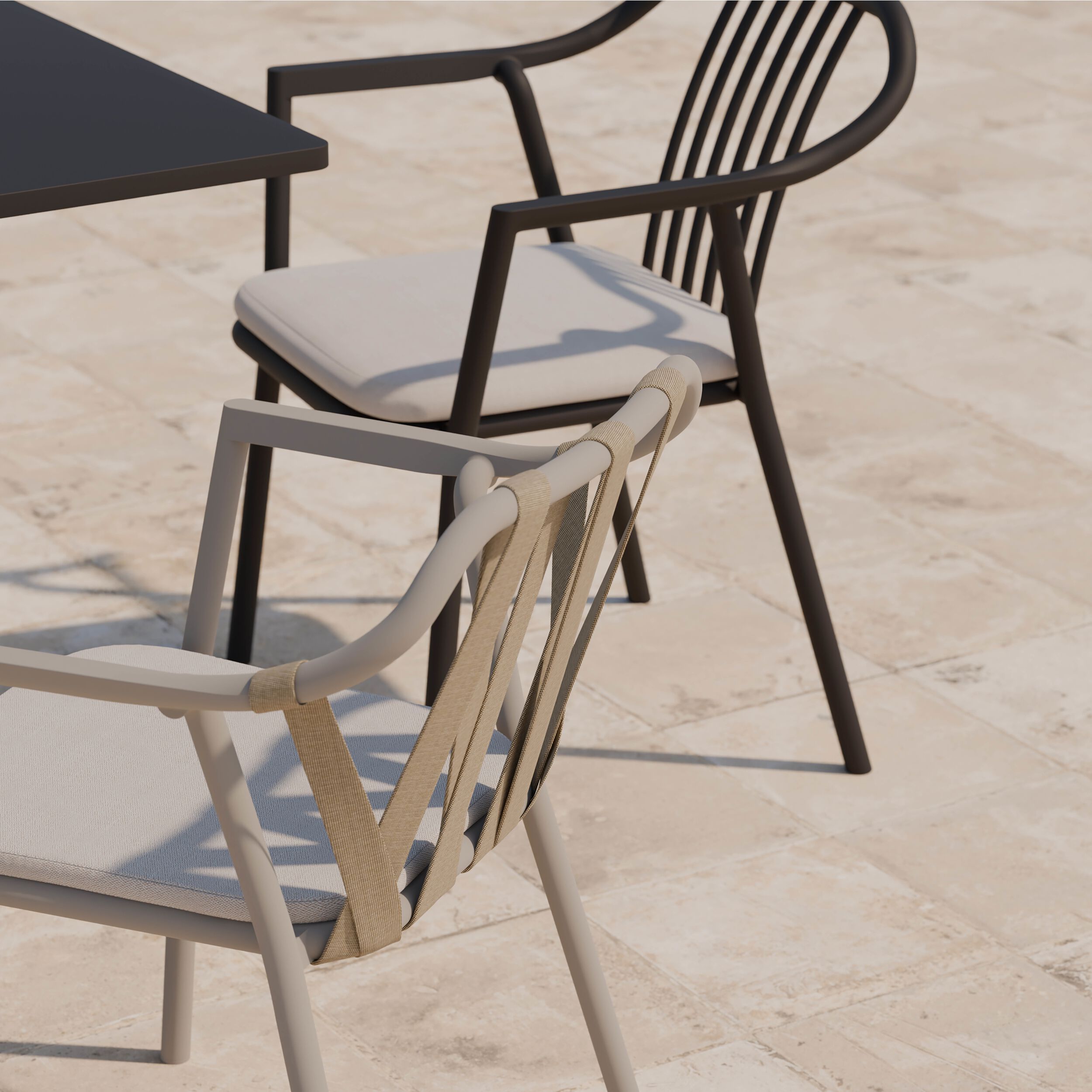 Алюминиевый садовый стул с подлокотниками YAAZ Monte ARCH-00033490 - Вид №2