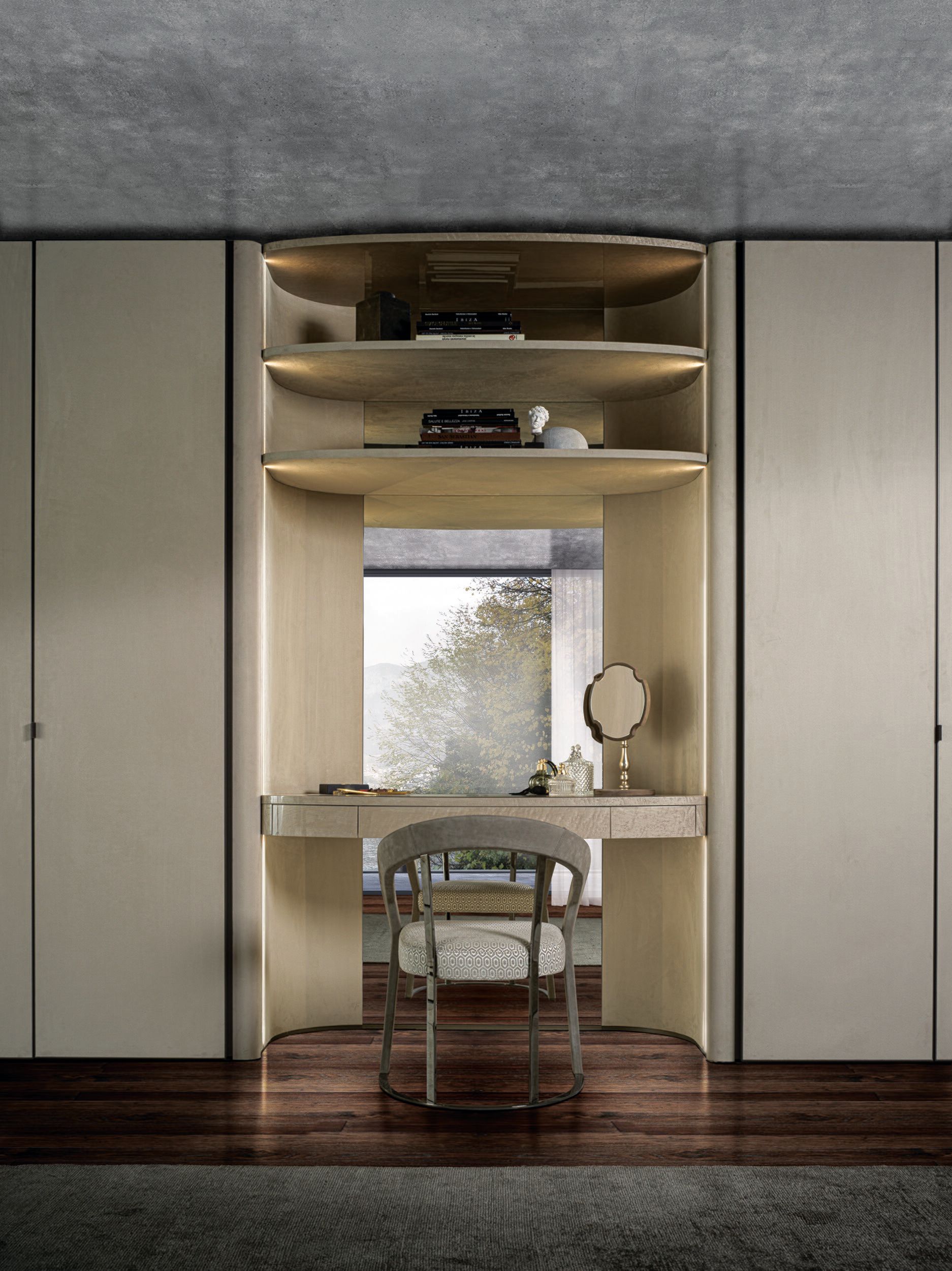 Обшивка из кожи Longhi FOREVER SYSTEM BEDROOM ARCH-00056468 - Вид №8