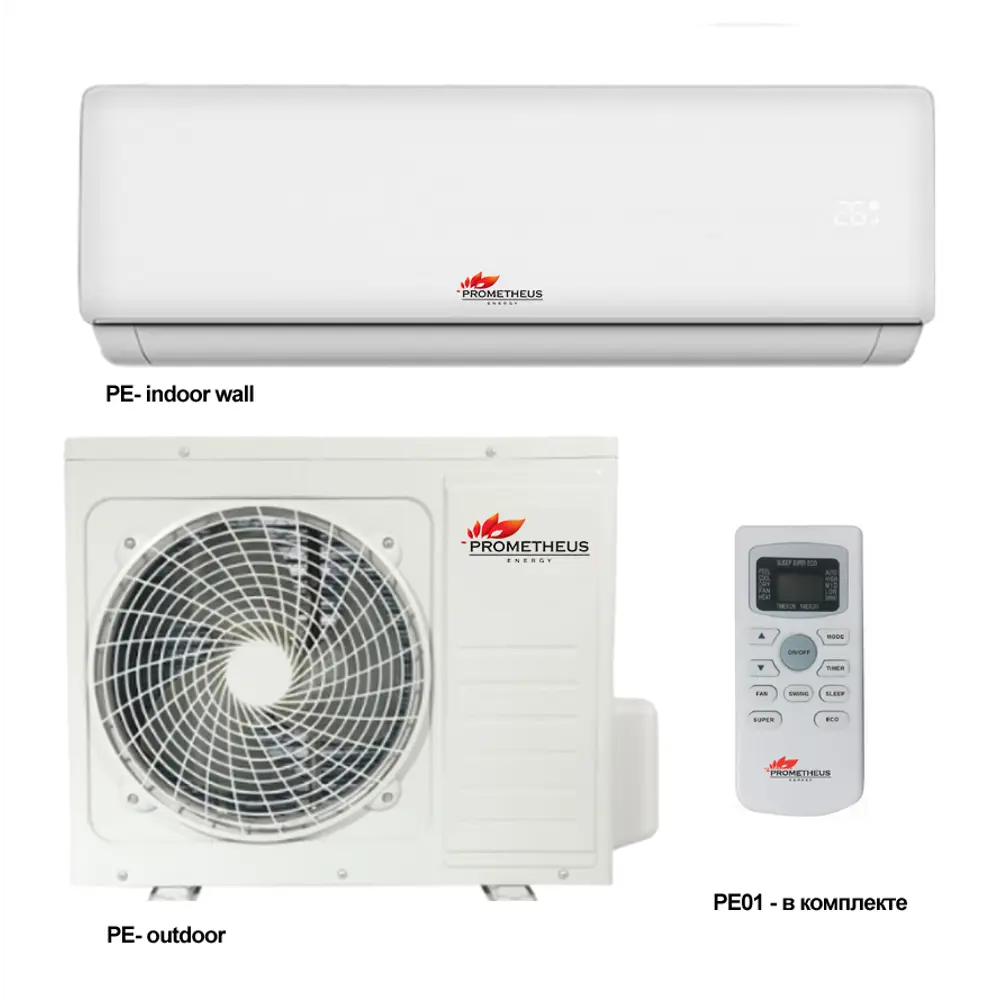 90765491 Сплит-система Prometheus energy PE-12HON1/12HWN1 12000K BTU охлаждение/обогрев STLM-0373972