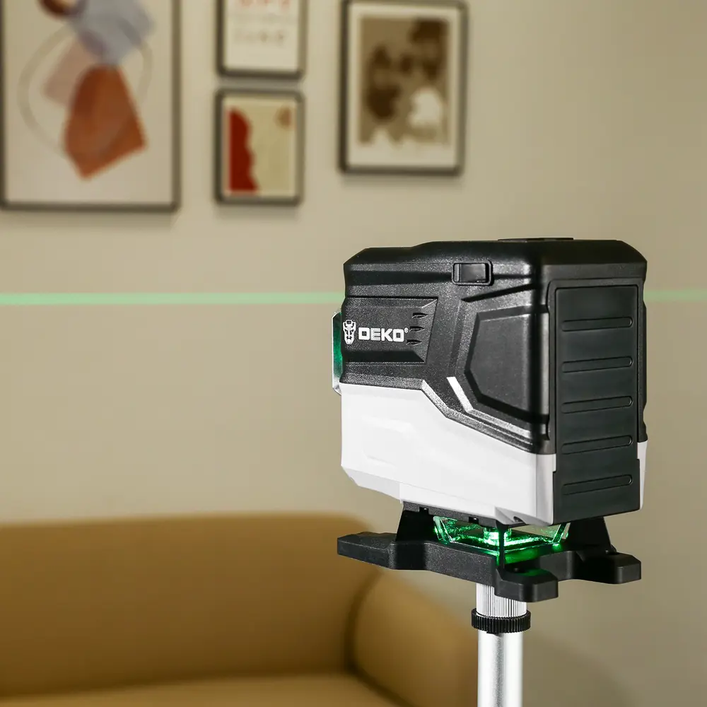 Лазерный уровень DEKO LL12-HVR с зеленым лучом и штативом 83512595 STLM-1578397 - Вид №5