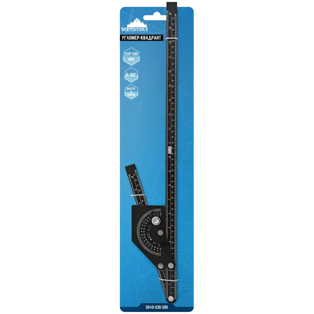 Угломер-квадрант Vertextools для точных измерений углов 230×500 мм 85234557 STLM-0060246 - Вид №2