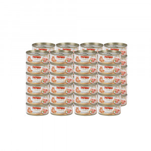 ПР0020188*48 Корм для кошек кусочки розового тунца с кальмарами конс. 70г (упаковка - 48 шт) PETREET