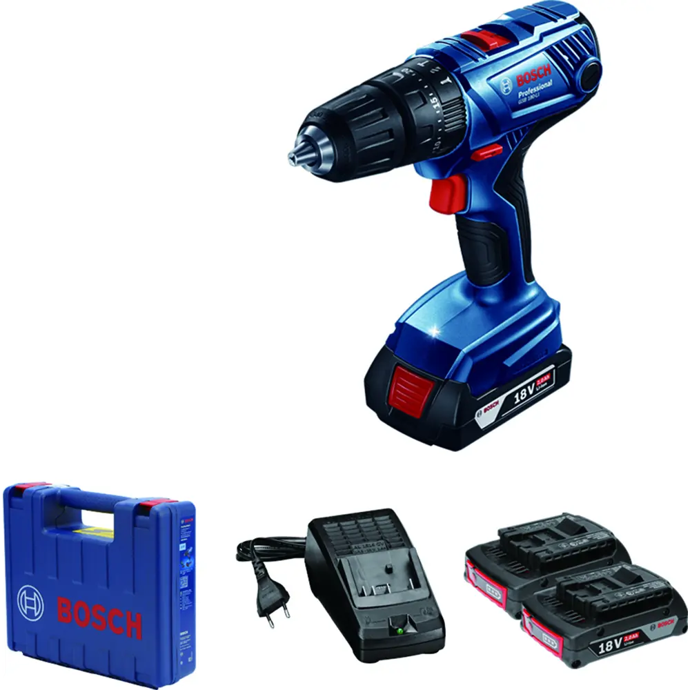 Дрель-шуруповерт аккумуляторная ударная Bosch GSB 180 Li 06019F8323, 18 В Li-Ion 2x2 Ач BOSCH PROFESSIONAL STLM-2070452 - Вид №7