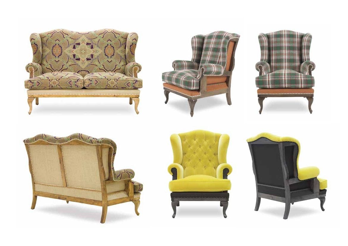 Кресло Bergère capitonné из ткани с высокой спинкой CREARTE COLLECTIONS Dover Essence ARCH-00119692 - Вид №5