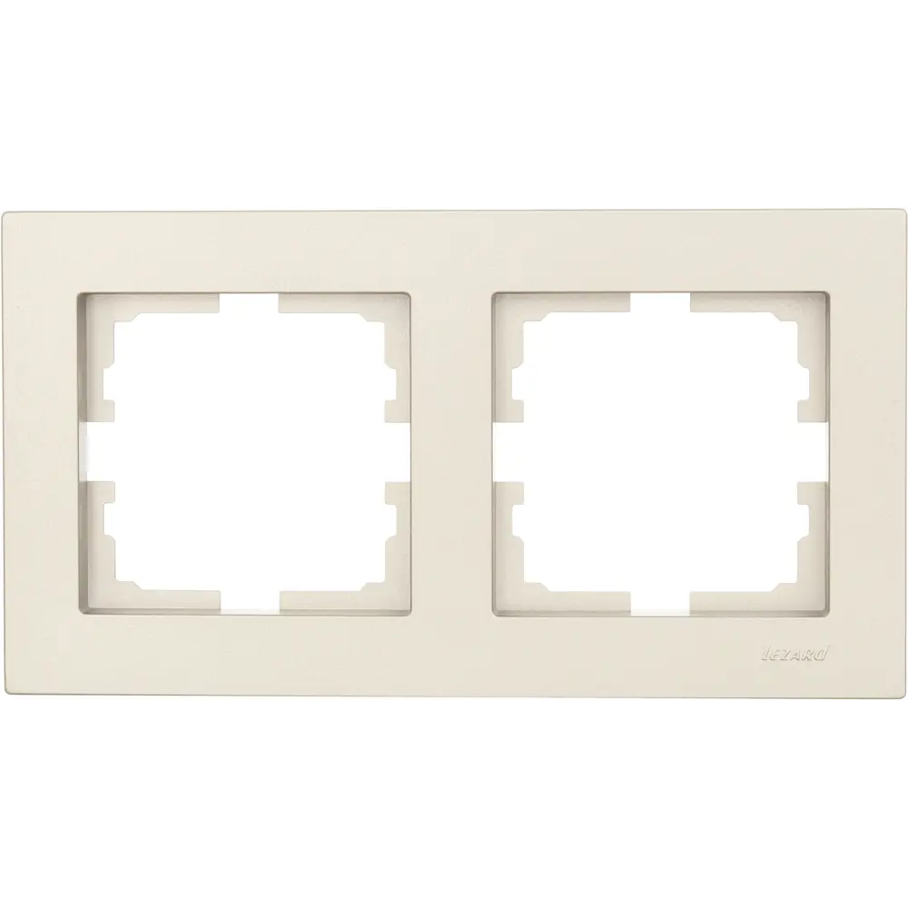 Рамка для розеток и выключателей Lezard Vesna 742-3700-147 2 поста цвет титан STLM-2023976