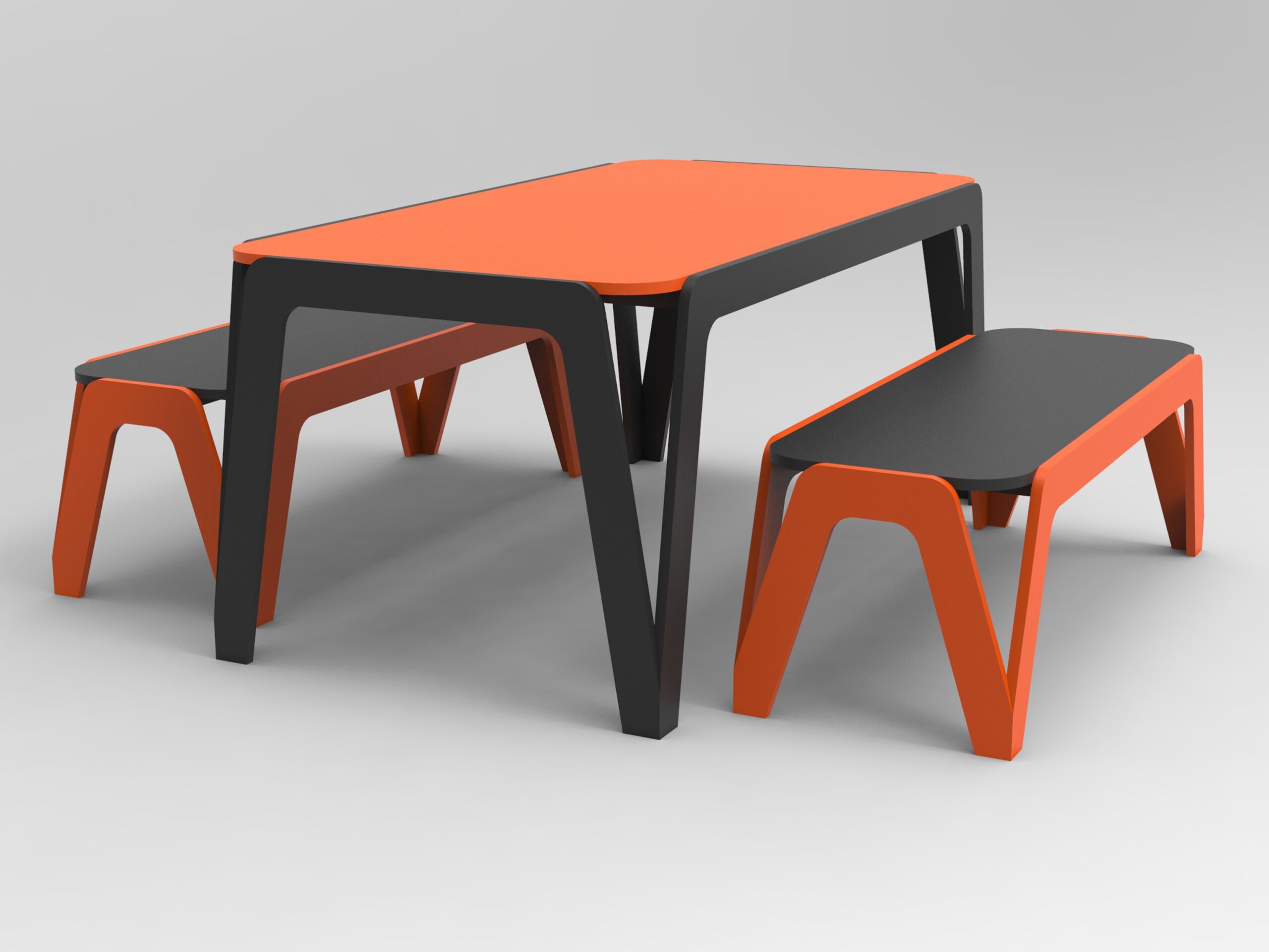 Прямоугольный стол для общественных мест из полиэтилена Donye компас ARCH-00052755 - Вид №4