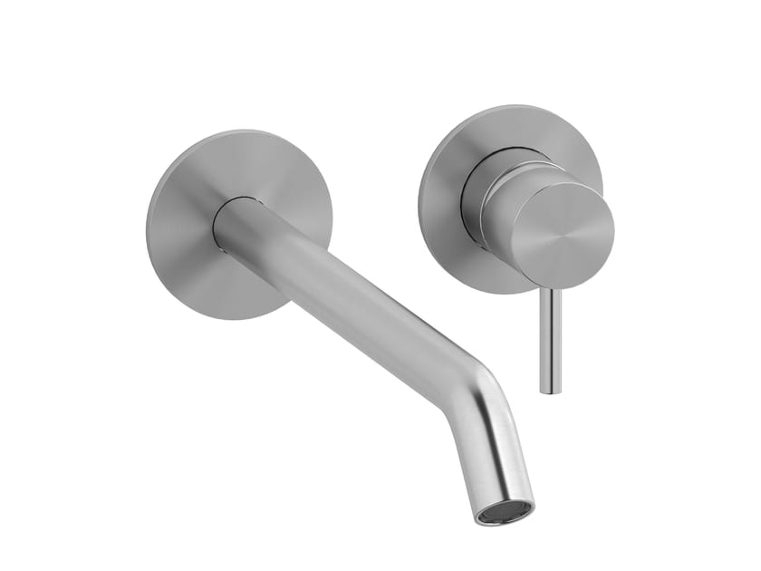 Смеситель для раковины с 2 отверстиями из нержавеющей стали с автоматическим сливом IB M316 ARCH-00104084