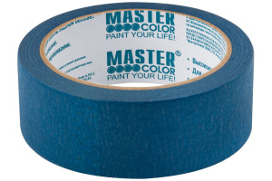 15840253 Малярная бумажная лента синяя, термостойкость до 100C, 36 мм х 25 м 30-6113 MASTER COLOR