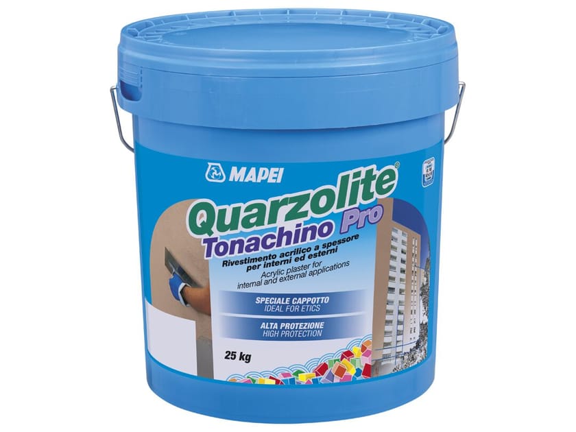 Дезинфицирующее акриловое покрытие для наружных и внутренних помещений MAPEI QUARZOLITE TONACHINO PRO ARCH-00135770