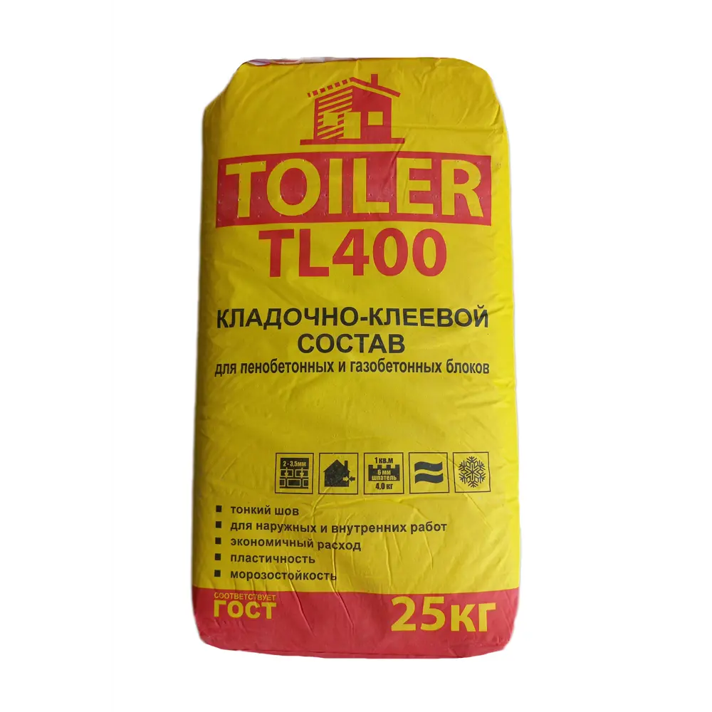 Клей для блоков Toiler TL400 25 кг STLM-2012676