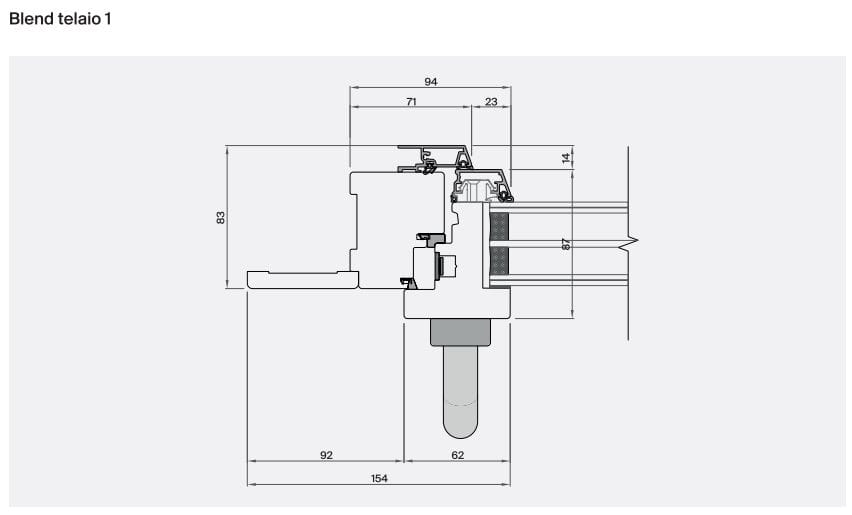 Минимальное деревянное окно-алюминий Impronta BLEND ARCH-00030717 - Вид №8