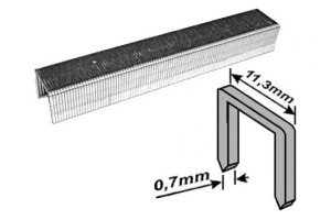 15261324 Скобы для степлера закаленные усиленные узкие (тип 53; 10 мм; 1000 шт.) 31330 FIT