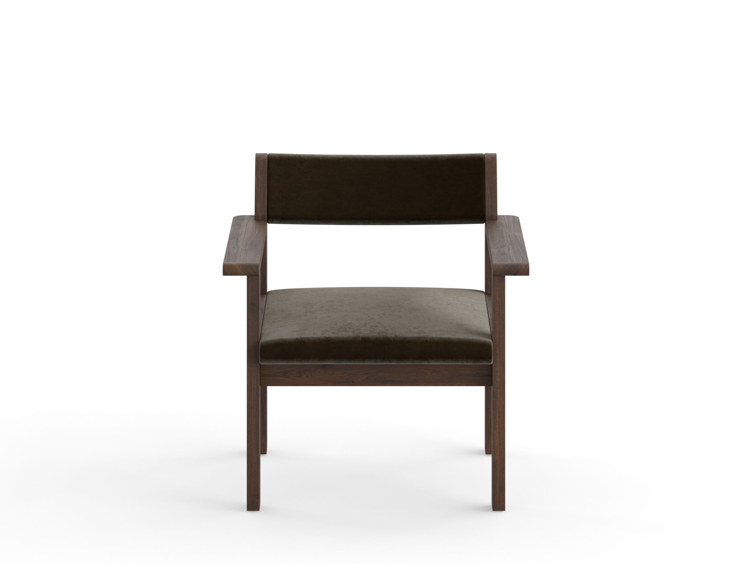 Кресло из массива дерева с подлокотниками с мягким сиденьем e15 ALDE ARCH-00105429 - Вид №1