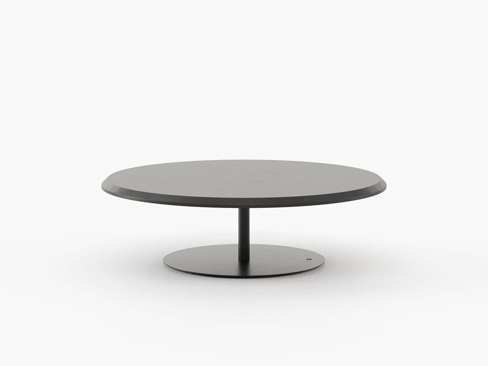 Деревянный круглый низкий журнальный столик Laskasas Origin ARCH-00019930 - Вид №2