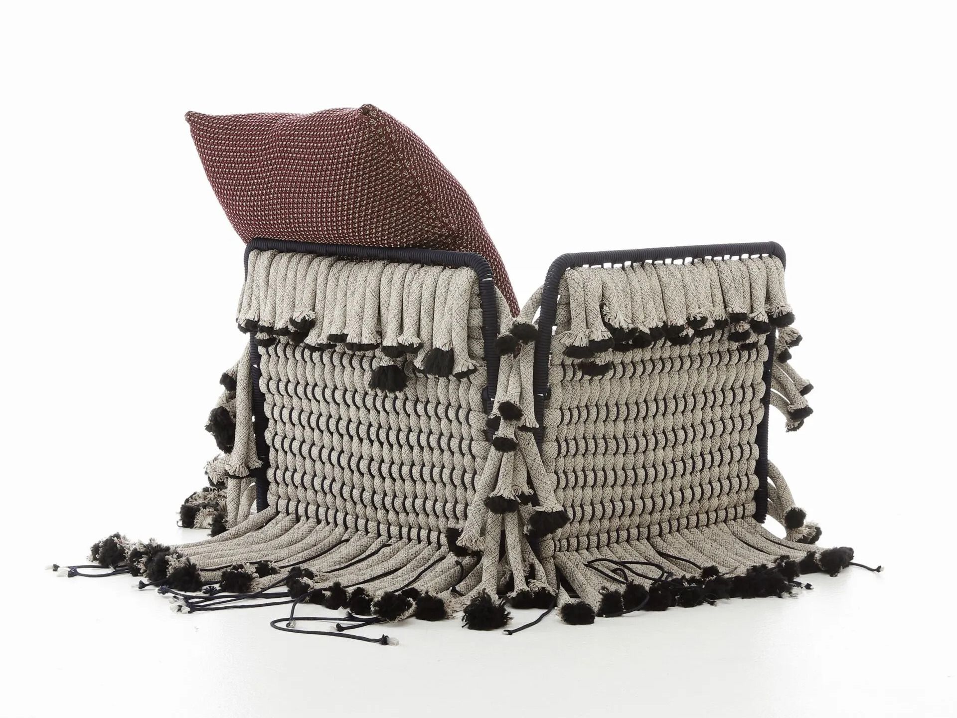 Алюминиевое уличное кресло с плетением Nodo Italia Antonio Marras + Nodo Italia ARCH-00088609 - Вид №3