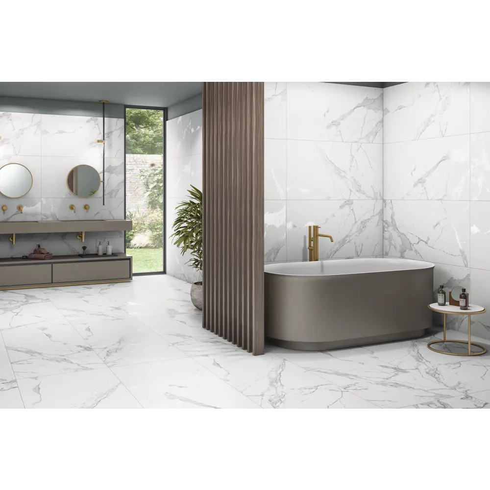 Керамогранит Arcadia Ceramica Paradise Statuario 60x120x0.9 см 1.44 м² матовый цвет белый STLM-2175396 - Вид №5