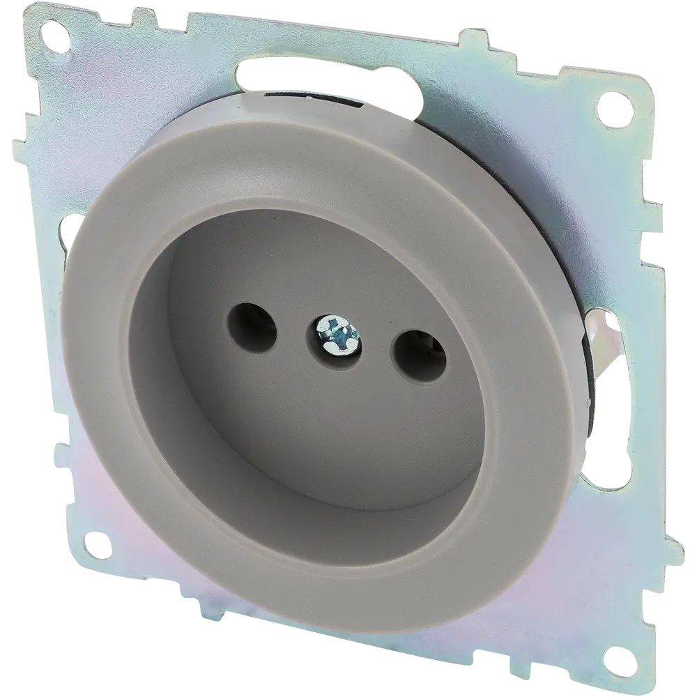 Розетка встраиваемая Onekey Florence без заземления, цвет серый ONEKEYELECTRO STLM-2131456 - Вид №2