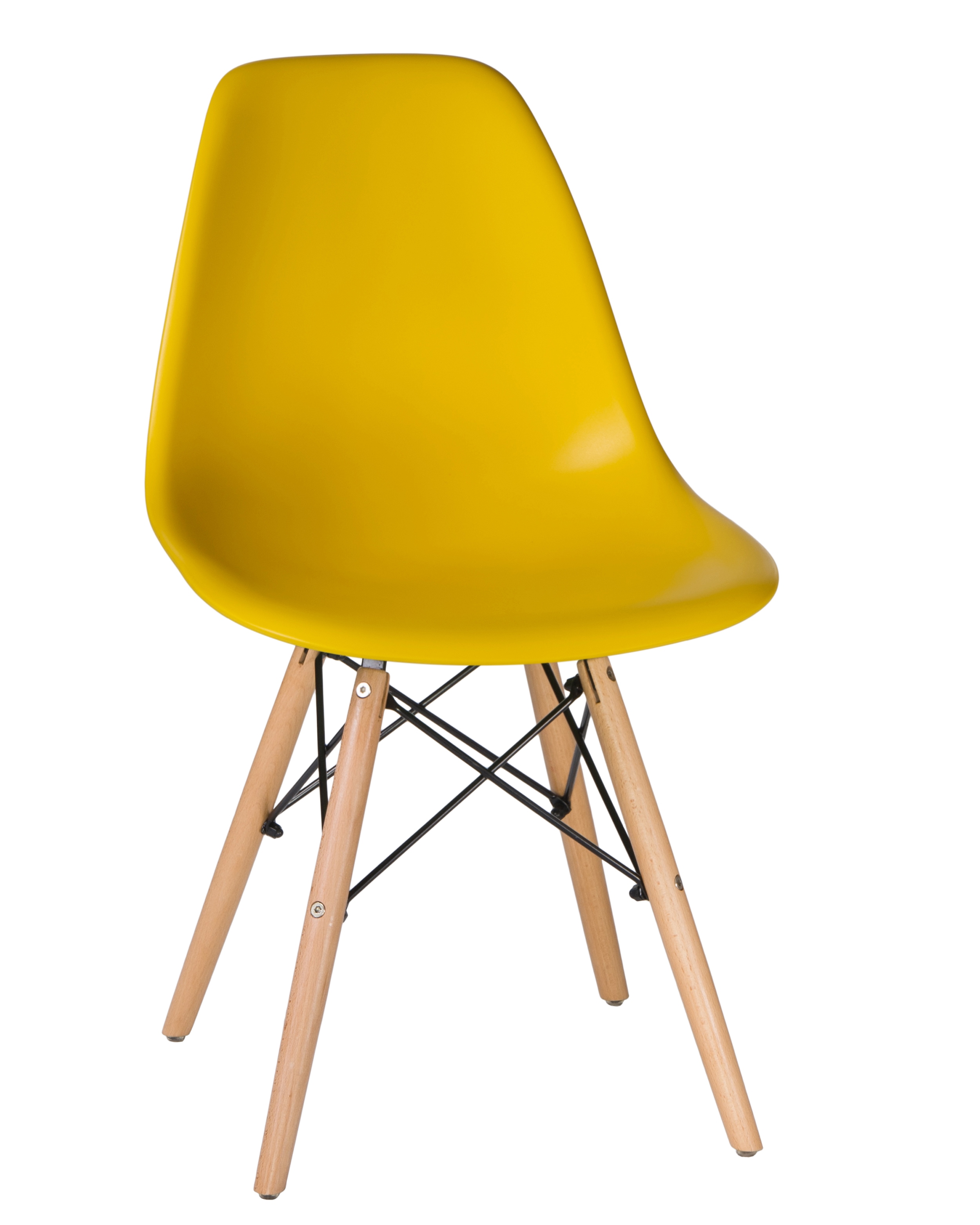90297717 Кухонный стул DSW 46х80х53см полипропилен цвет желтый LMZL STLM-0173545 DOBRIN