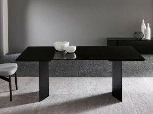 Tonelli Design Раздвижной прямоугольный стол из стекла и металла