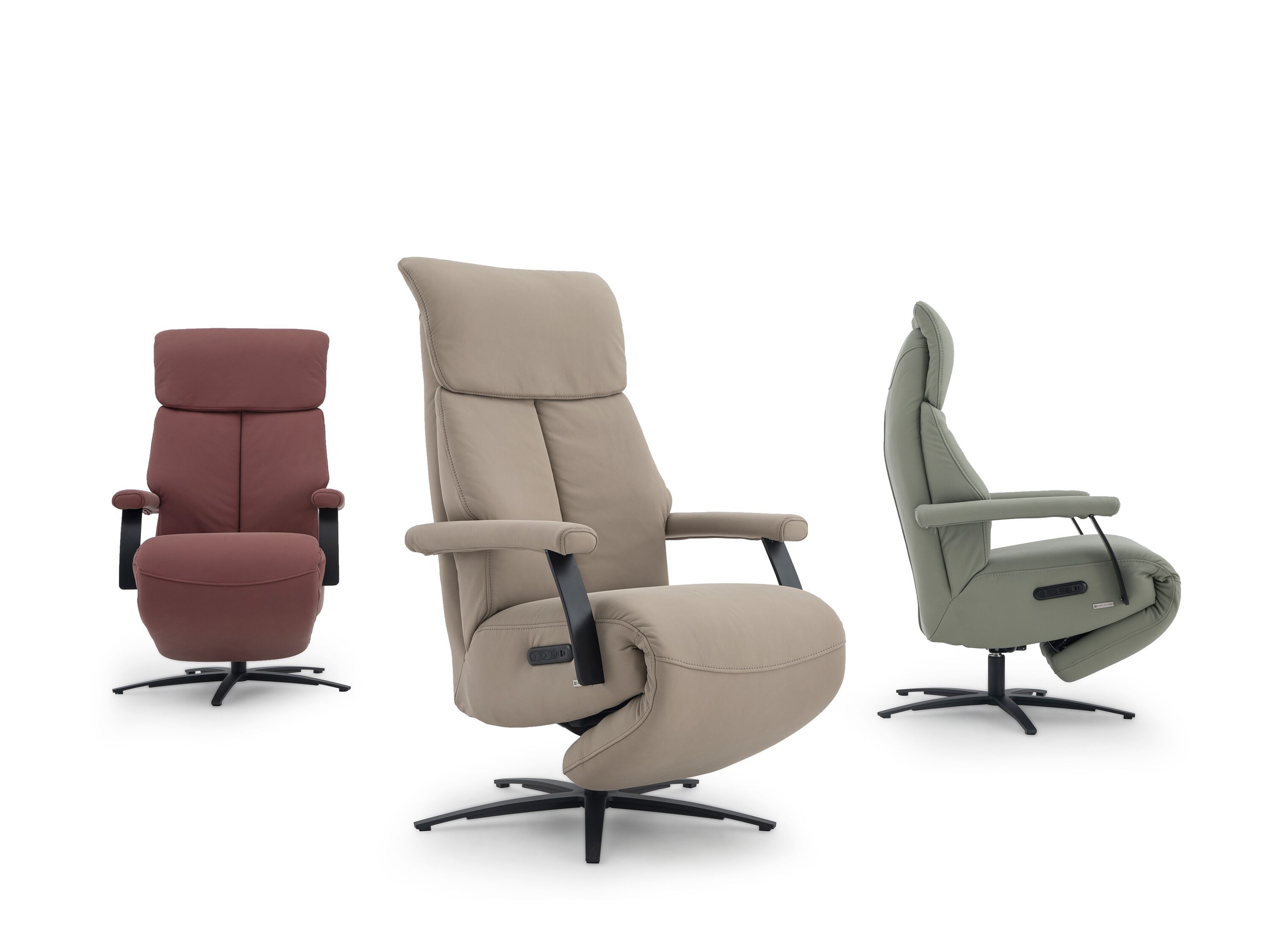 Кожаное кресло с откидывающейся спинкой с электрическим движением CAMPO DE' FIORI CL041 ARCH-00067239 - Вид №16