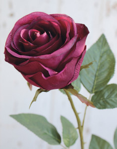 9816 499 a3 Искусственная роза, 90 см, антично-темно-красная H-andreas
