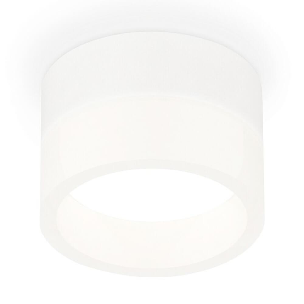 XS8101015 Комплект накладного светильника с акрилом SWH/FR белый песок/белый матовый GX53 (С8101, N8401) Ambrella light